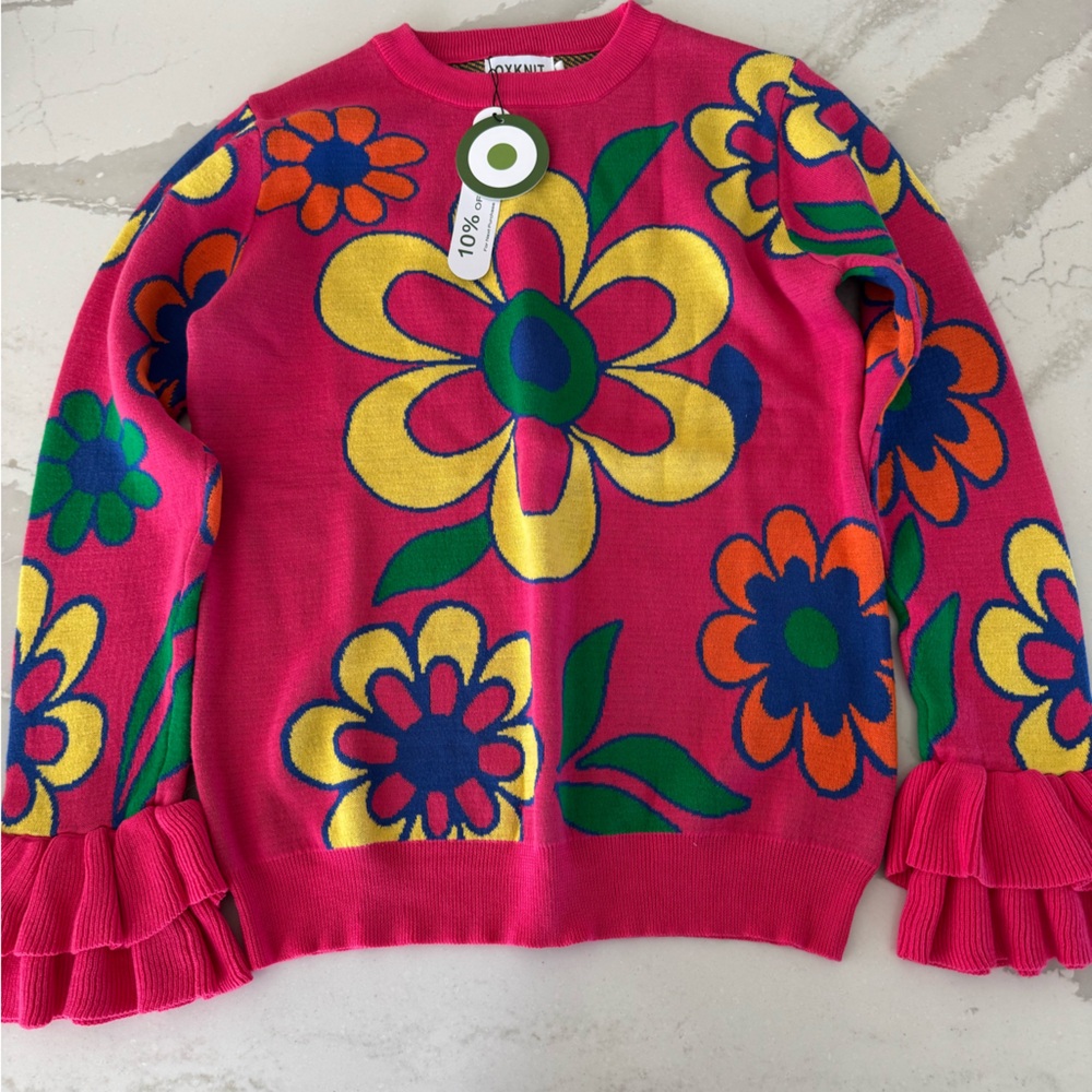 Colorful Floral Women's Sweater
